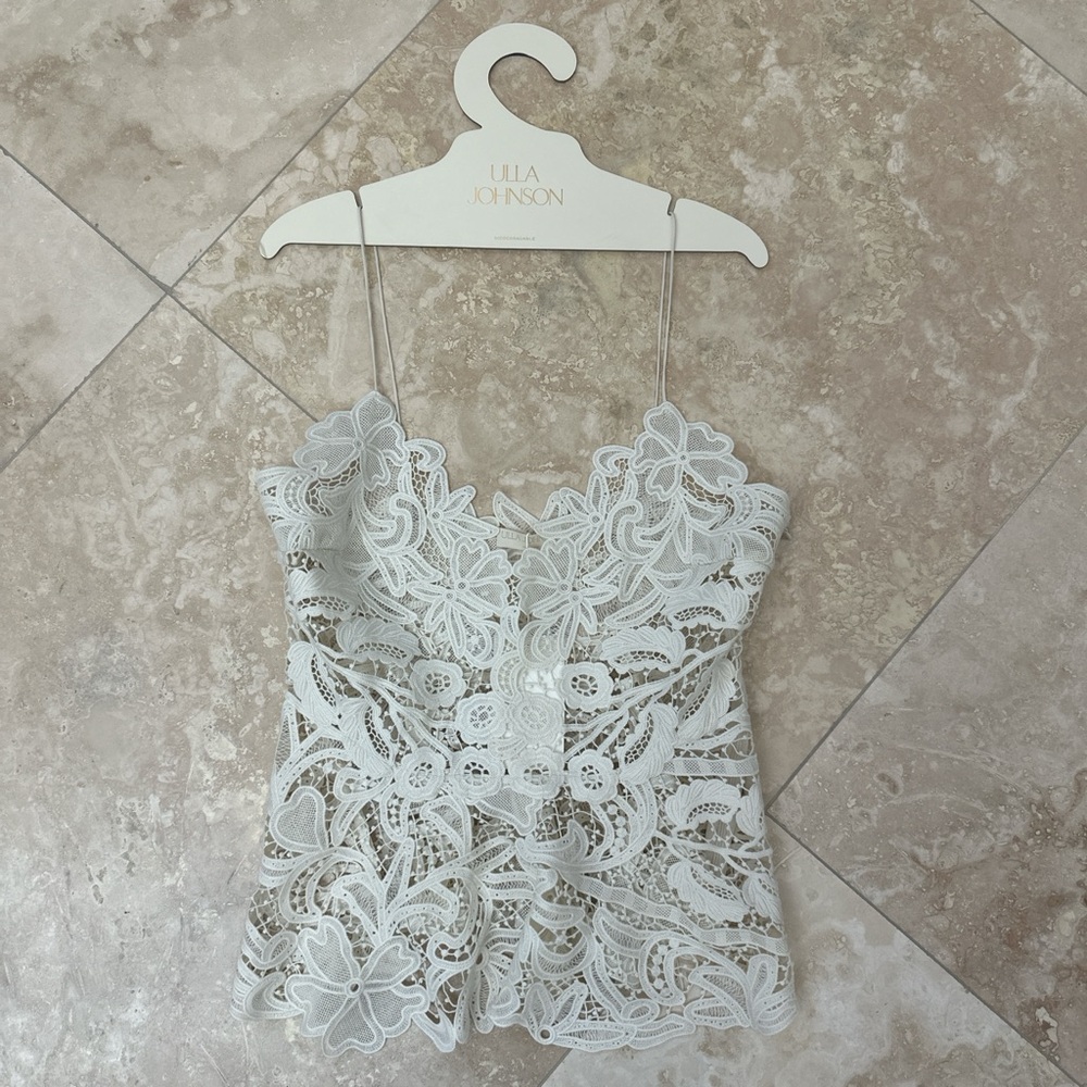 Ulla Johnson Cream Lace Camisole